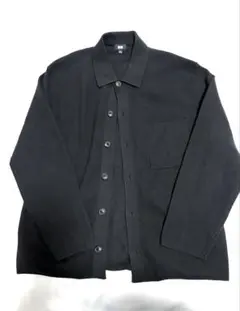 UNIQLO ミラノシャツリブカーディガン ブラックL