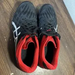 ASICS アタックドミネートＦＦ２　卓球用シューズ 黒/赤