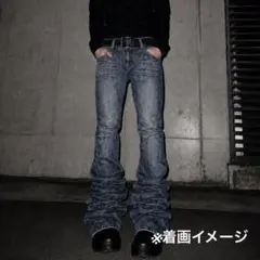 00s NO ID long denim 激レア 鬼ロング y2k 希少 - メルカリ