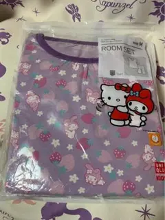 部屋着　新品UNIQLO ユニクロ　マイメロ　ルームウェアセット　キッズサイズ