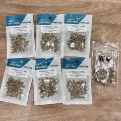 パーツクラブ 金属製ゴールドピアス用金具 6パック（139ペア）