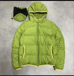 old uniqlo中綿ダウンジャケット 特殊キルティング ライトグリーン 