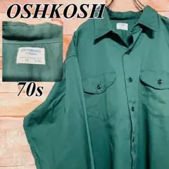 【70s】オシュコシュoshkosh 長袖シャツ　vintageヴィンテージ古着のサムネイル