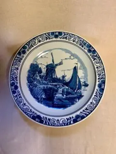 デルフト焼 ロイヤルデルフト 飾り皿 デルフトブルー 41cm 絵皿