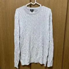 ユニクロ　カシミアニット　リブ