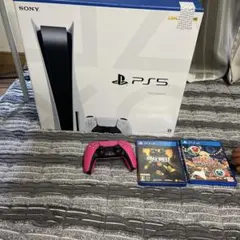 PS5本体 ピンクコントローラー ゲーム2本付き