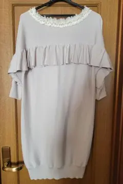 ランバンオンブルー 2way ニット混ワンピース