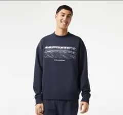 LACOSTE ネイビー クルーネックスウェット　Ｍ