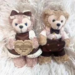 ダッフィー★シェリーメイ★スイートダッフィー★バレンタイン★ぬいぐるみバッチ