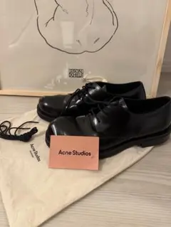 Acne Studios レザーシューズ 41 ブラック Vibramソール