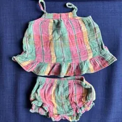 gapチェック柄セットアップ