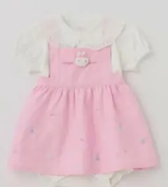 メゾピアノ エプロンワンピースセット ピンク