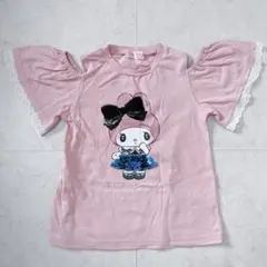 【美品】マイメロディ スパンコール フリル袖 Tシャツ 120