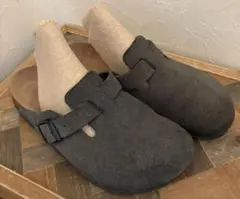 超希少】BIRKENSTOCK ボストン サボ クロッグサンダル ハラコ 24