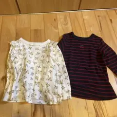 petit main 110サイズ 長袖カットソー 2枚セット