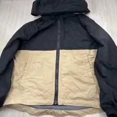 TIGORA フード付きジャケット 黒/ベージュ