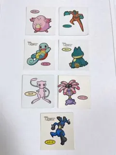 ポケモンパン ポケモンデコキャラシール マンキー コイキング ミュウ