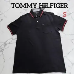 【TOMMY HILFIGER】新品未使用 ポロシャツ S ブラック ゴルフにも