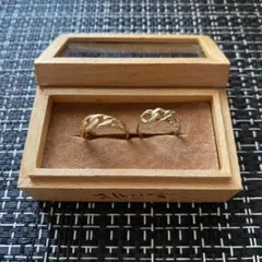 ヴィンテージ　リング　指輪　チェーンモチーフ　ゴールド　2点　まとめ売り