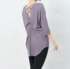 吸収速乾 ヨガウェア ローズグレー