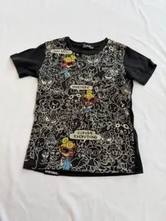 HYSTERIC MINI Tシャツ 総柄 ブラックのサムネイル