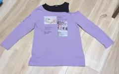 SISTER JENNI パープルオフショルダーTシャツ 130センチ