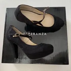 ESPERANZA ブラック ハイヒール・パンプス