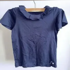 Tartine et Chocolat ネイビー フリル Tシャツのサムネイル