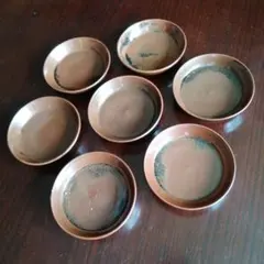 加藤作助 瀬戸伊賀皿 銘々皿 5客 共箱 加藤作助 瀬戸伊賀皿 銘々皿 5客 共箱 - メルカリ