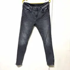 送料無料　ZARA MAN ザラ グレー系 デニム パンツ ストレッチのサムネイル