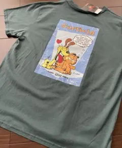 即完売品 激レア L 刺繍 ガーフィールド Tシャツ 半袖 シャツ スウェット