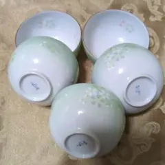 花柄 湯飲み 5個セット