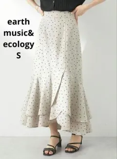 earth music&ecologyチューリップヘムティアードスカート ドット