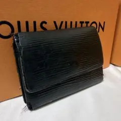 Louis Vuitton エピレザー ブラックキーケース 6連 ブラック