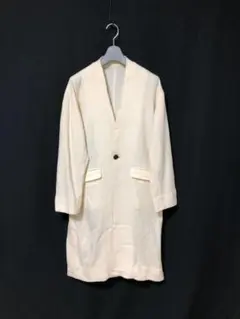 ◆MACPHEE TOMORROWLAND ノーカラーコート 1枚仕立て