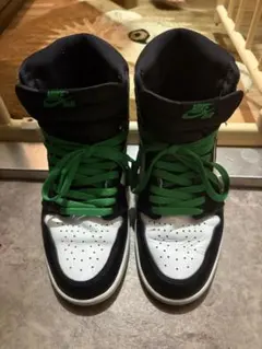 NIKE AIR ハイカットスニーカー ブラック グリーンのサムネイル