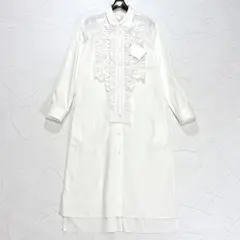 AD2023　タオコムデギャルソン　シャツドレス　ワンピース　フリル　日本製