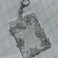 トレカキーホルダー　y2k　 バレエコア　シルバー