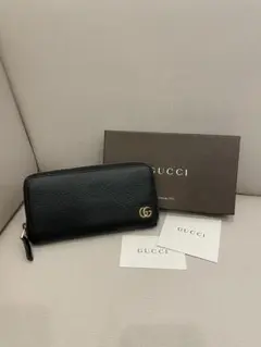 GUCCI GGマーモント 長財布 黒