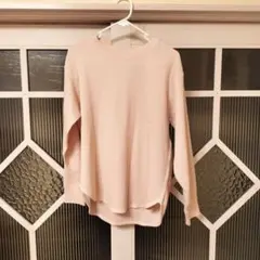 ユニクロワッフルTシャツ（ピンク）