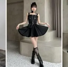 ダーリッチ darich ナイロンジャンパーミニワンピース