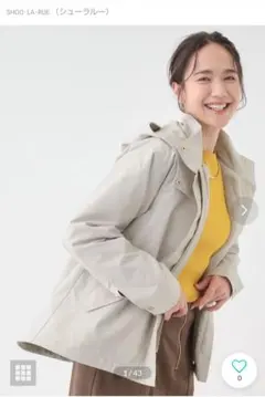 新品　SHOO・LA・RUE ブルゾンアウタージャケット ライトグレー完売品