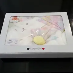 【新品】赤ちゃんの城 カラフルバスタオルローブ&ハンカチ&ガラガラ4点セットのサムネイル