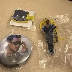 JSB ELLY缶バッジとフィギュアセット
