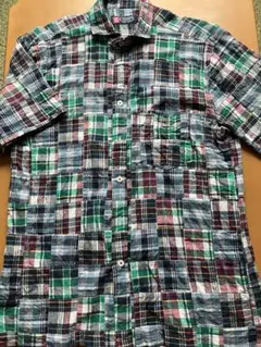 CHAPS パッチワーク 半袖シャツ チェック柄のサムネイル