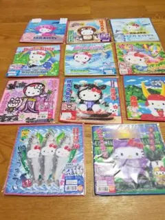 ハローキティ　滋賀限定　地域限定　地方限定　プチタオル　11枚セット