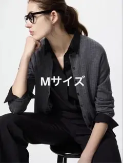 ユニクロ　メリノリブクルーネックショートカーディガン