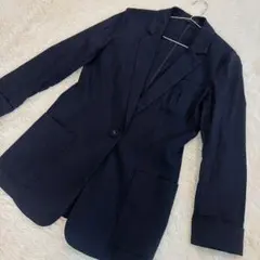 Theory セオリー リネン混 テーラードジャケット　ブラック