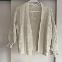 fifth フィフス　カーディガン　ニット　ホワイト　フリーサイズ　未使用品
