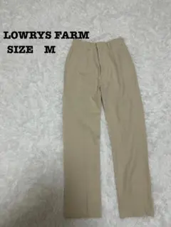 LOWRYS FARM センタープレス パンツ M ベージュ[300]